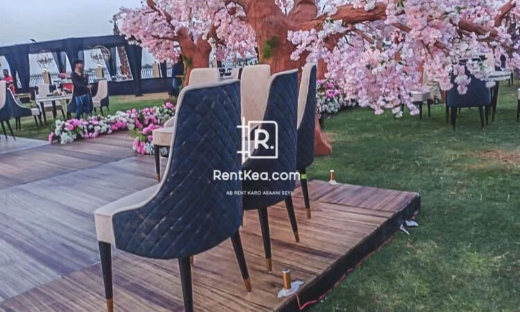 Décor Table With Chair On Rent - Rentkea Karachi